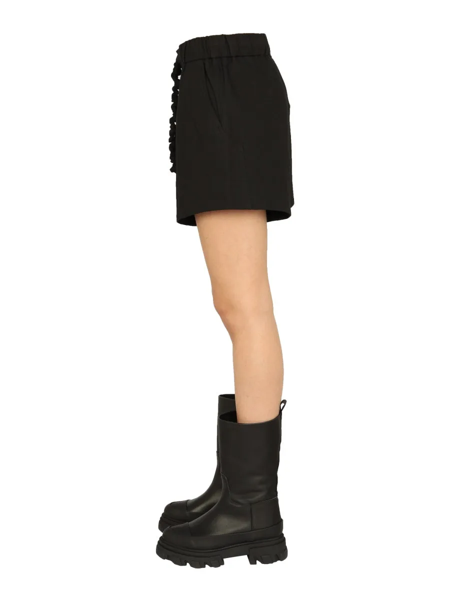 RUFFLED ELASTIC SHORTS sold by Lord & Taylor product image thumbnail 3