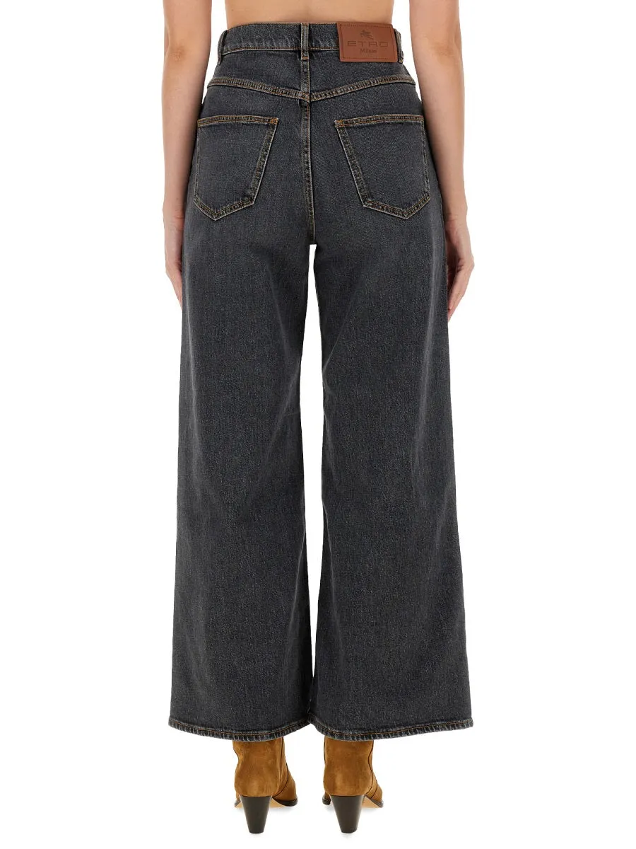 BAGGY JACQUARD JEANS sold by Lord & Taylor product image thumbnail 4