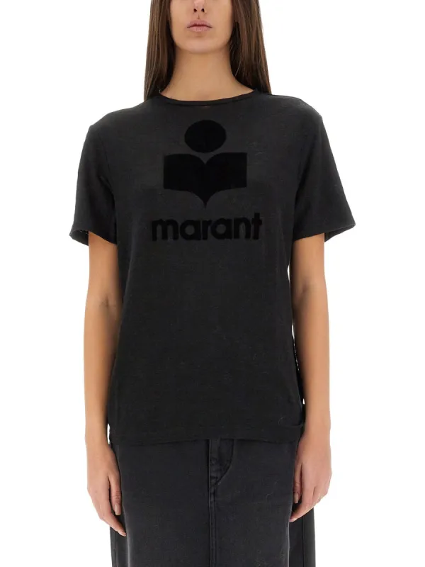 ZEWEL FLOCKED LINEN T SHIRT sold by Lord & Taylor