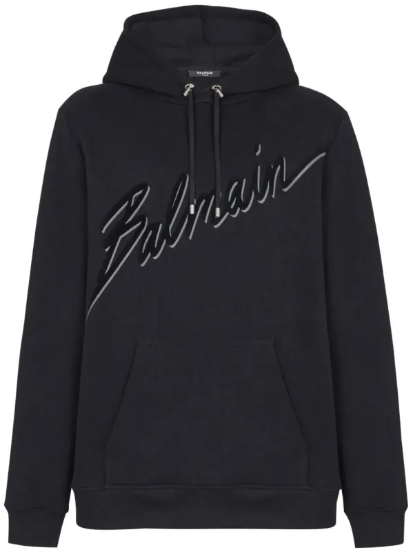 OVERSIZED LS HOODIE made by Balmain