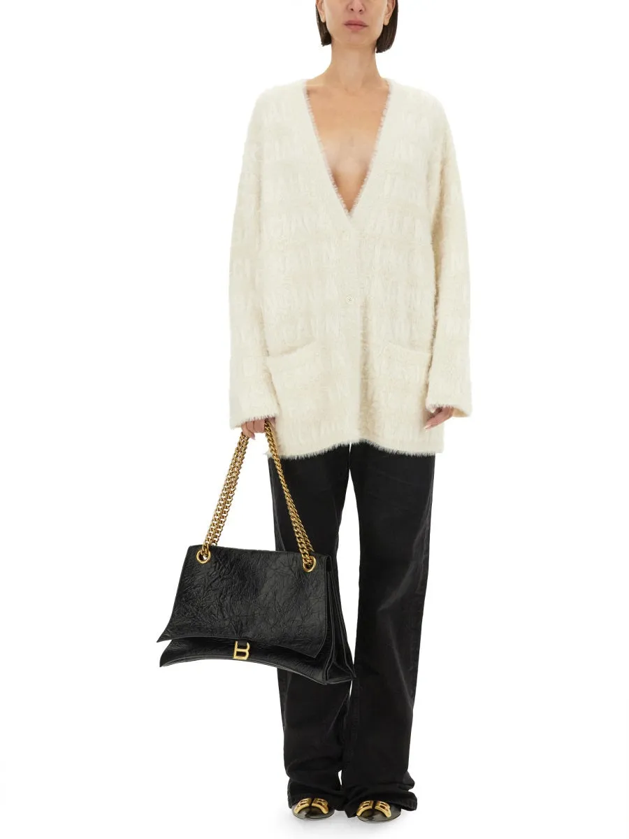 LOGO JACQUARD FAUX FUR CARDIGAN sold by Lord & Taylor product image thumbnail 2