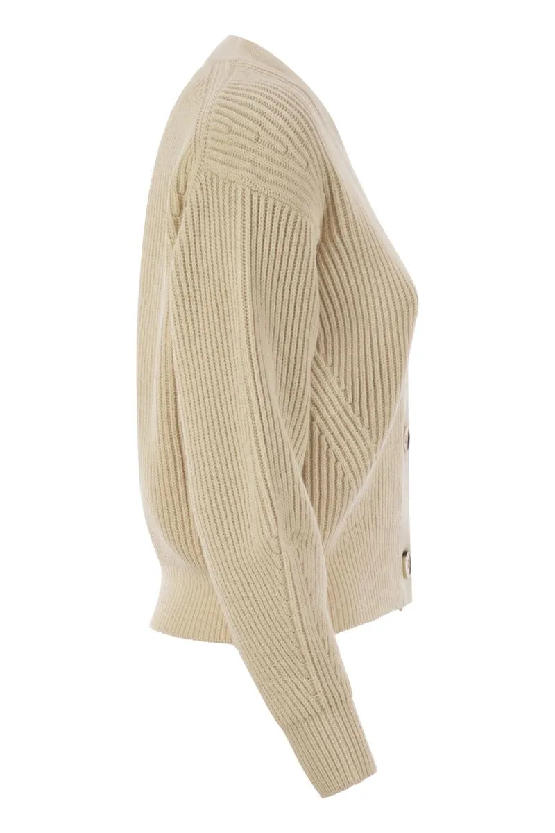 NIRVANA - RIBBED COTTON YARN CARDIGAN sold by Lord & Taylor product image thumbnail 3