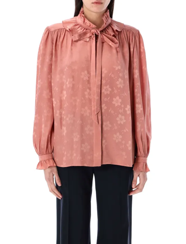 SILK JAQUARD BLOUSE sold by Lord & Taylor