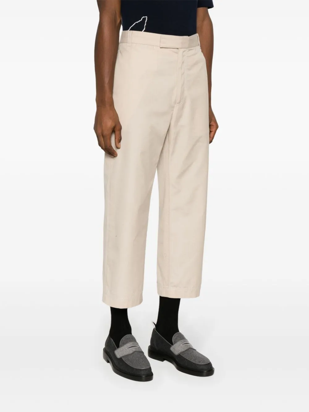 KHAKI TAILORED CROPPED STRAIGHT TROUSERS sold by Lord & Taylor product image thumbnail 2