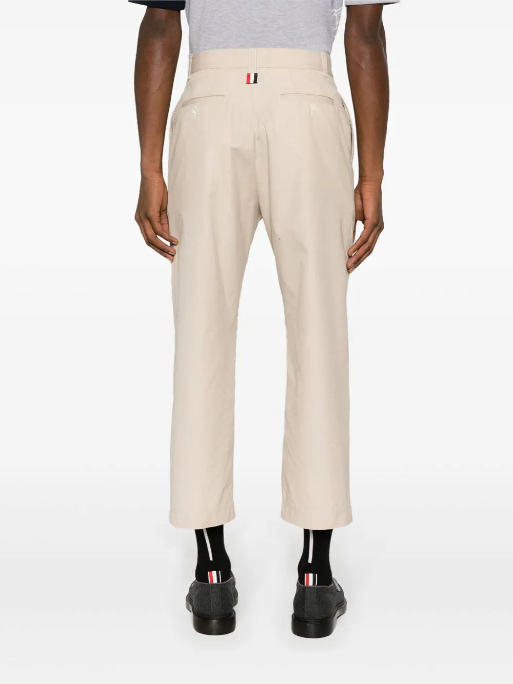 KHAKI TAILORED CROPPED STRAIGHT TROUSERS sold by Lord & Taylor product image thumbnail 5