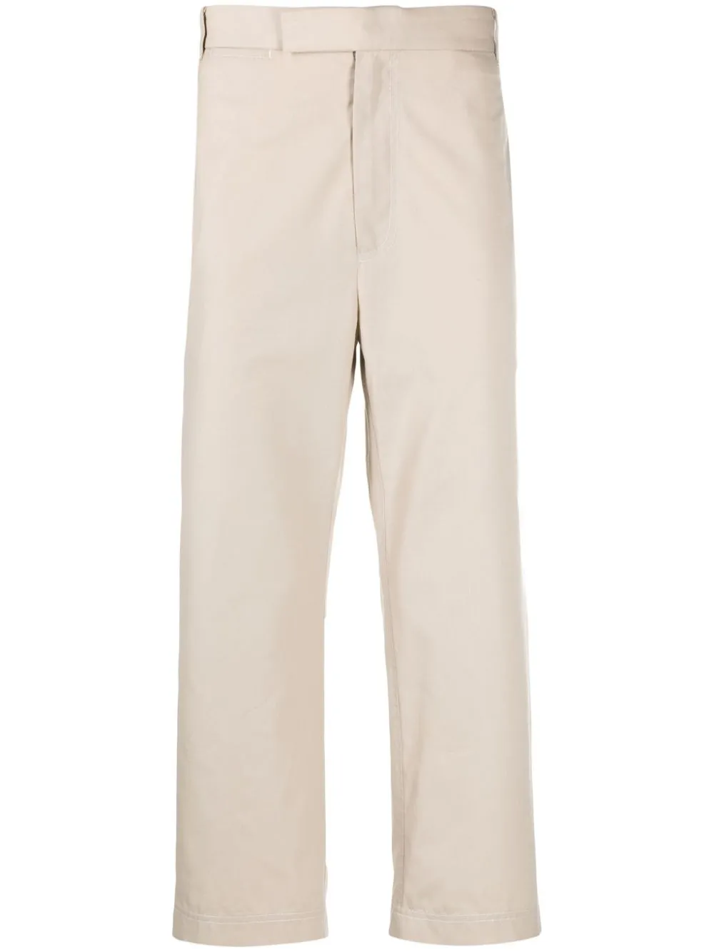 KHAKI TAILORED CROPPED STRAIGHT TROUSERS sold by Lord & Taylor