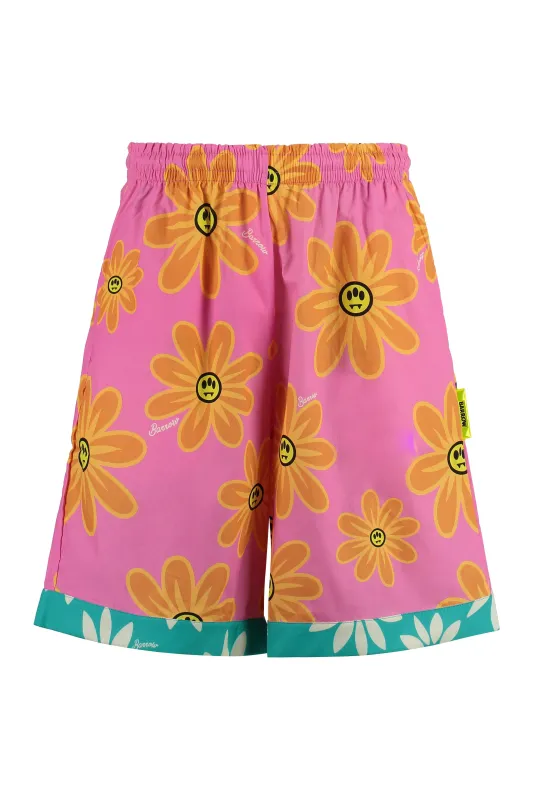 SUNFLOWER PRINT BERMUDA SHORTS sold by Lord & Taylor