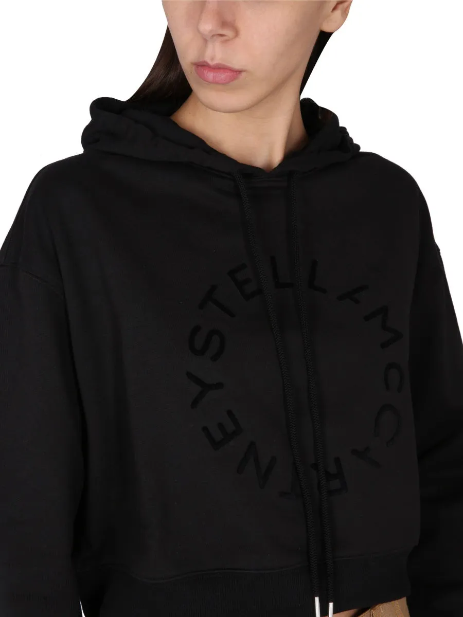 CROPPED SWEATSHIRT WITH LOGO sold by Lord & Taylor product image thumbnail 4