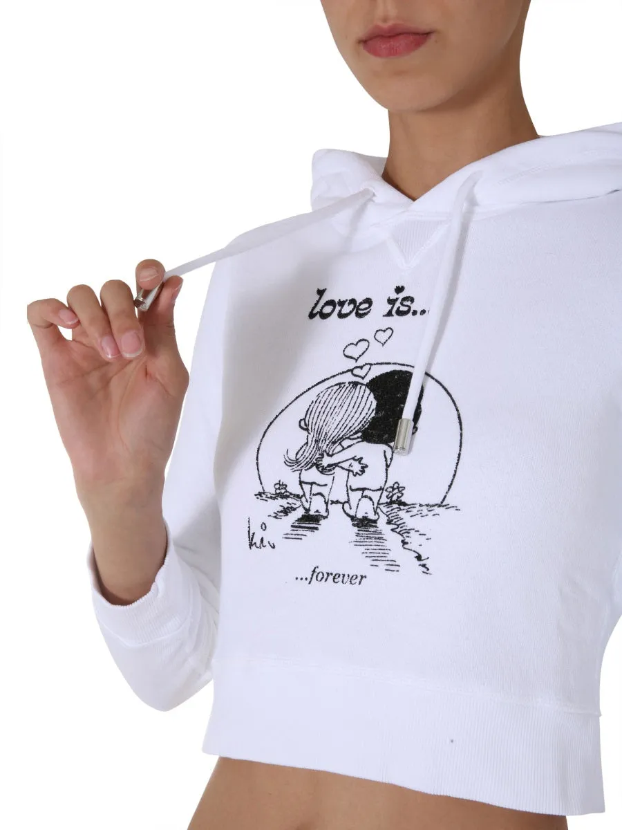 CROPPED SWEATSHIRT sold by Lord & Taylor product image thumbnail 4