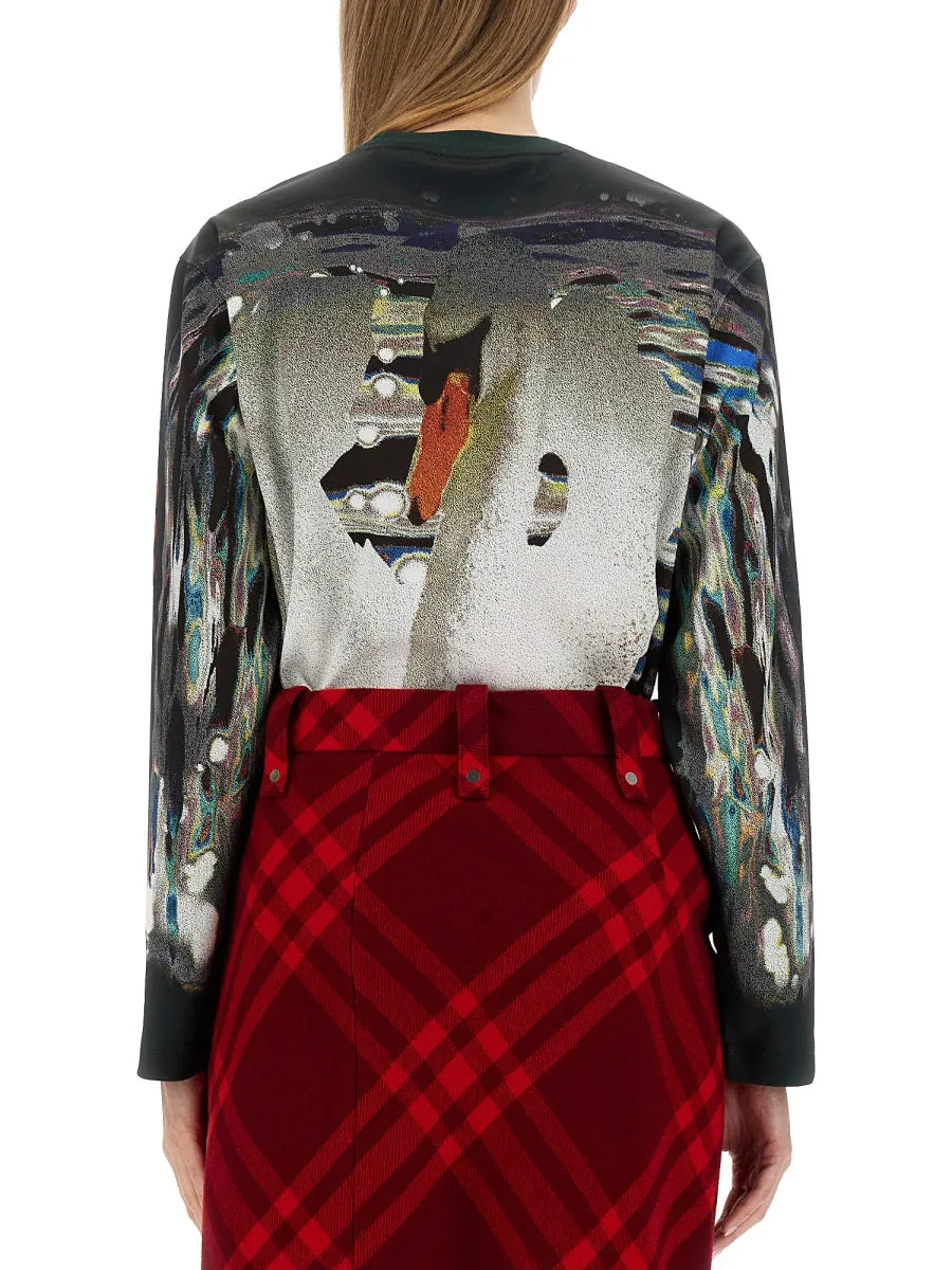 SWAN PRINT SWEATER sold by Lord & Taylor product image thumbnail 3