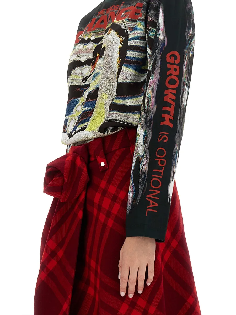 SWAN PRINT SWEATER sold by Lord & Taylor product image thumbnail 4