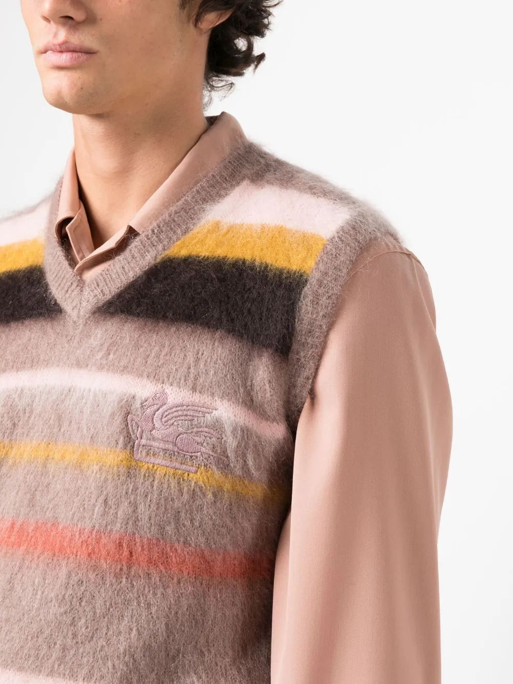 VEST WITH STRIPE PATTERN sold by Lord & Taylor product image thumbnail 4