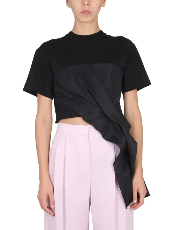 DRAPED HYBRID T-SHIRT sold by Lord & Taylor