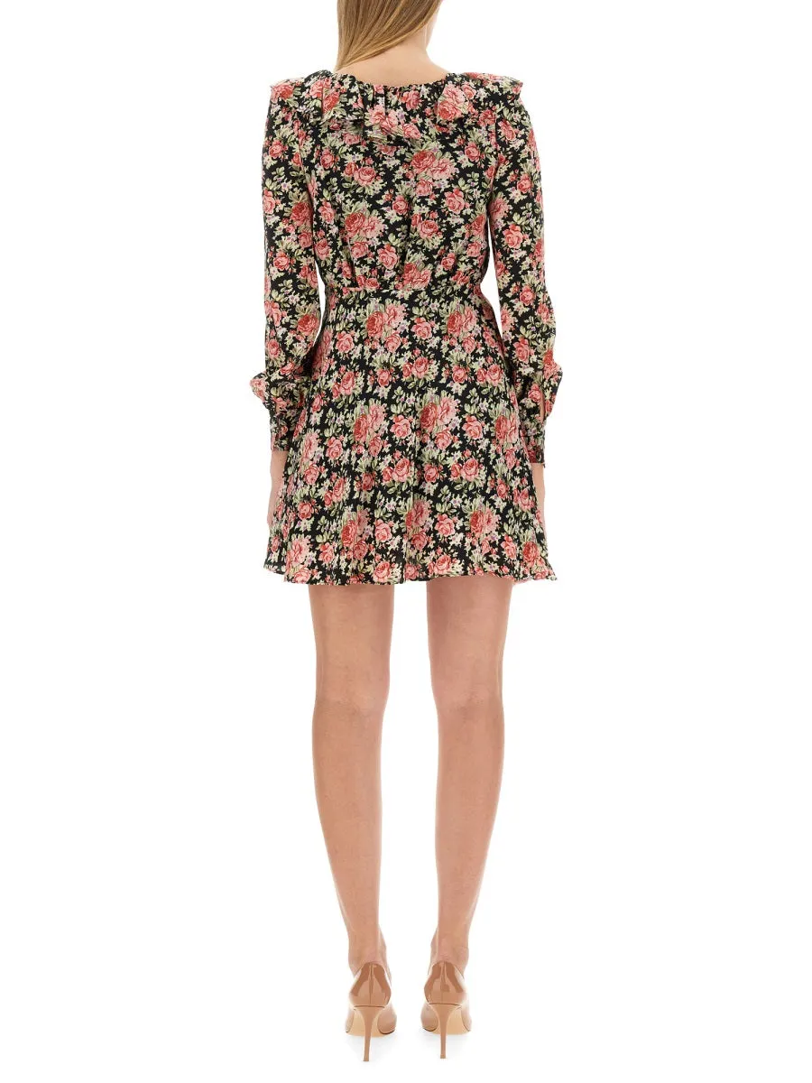 FLOWER PRINT MINI DRESS sold by Lord & Taylor product image thumbnail 3