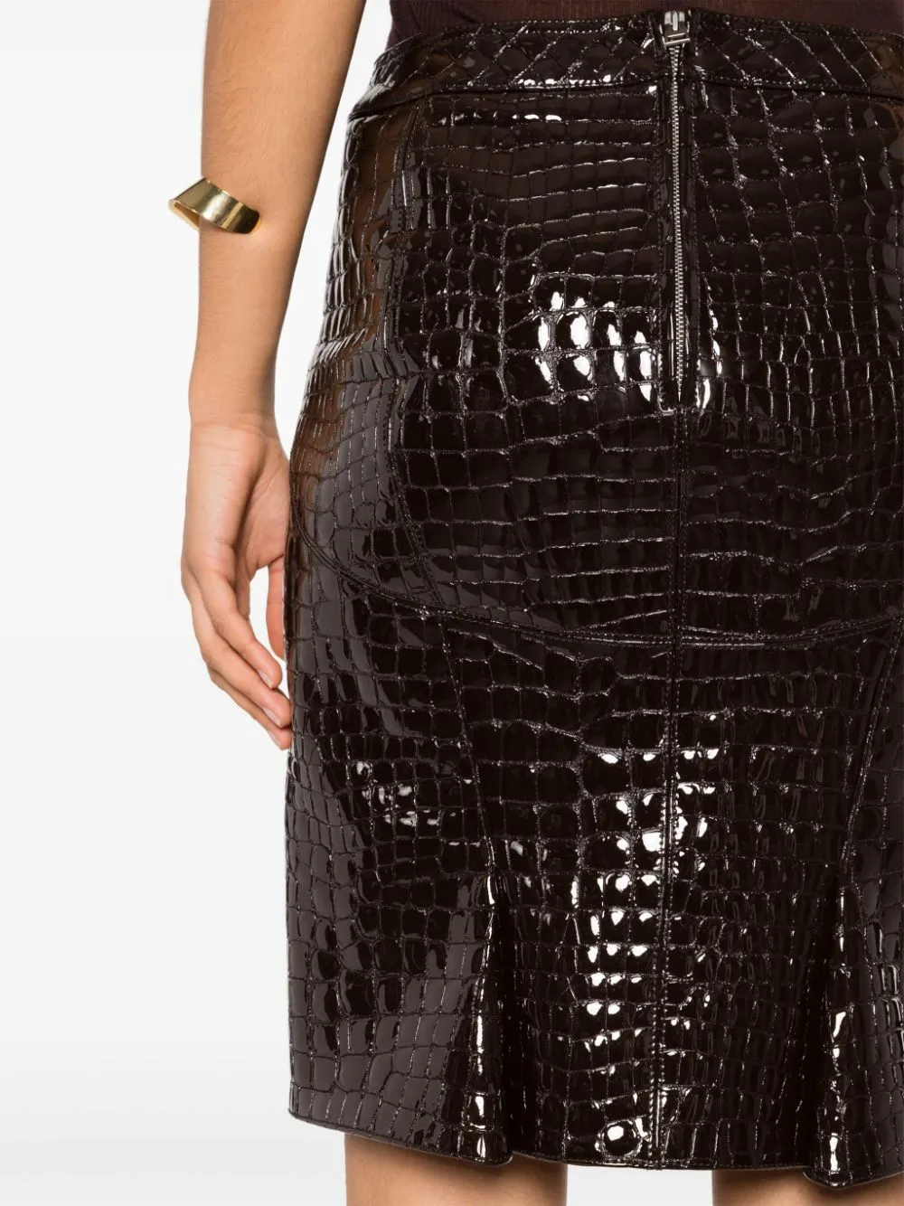 LEATHER SKIRT sold by Lord & Taylor product image thumbnail 4