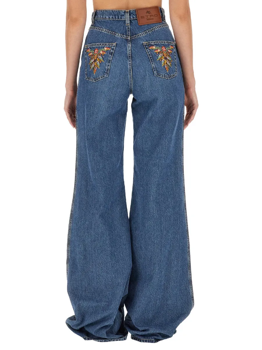 JEANS WITH FOLIAGE POCKETS sold by Lord & Taylor product image thumbnail 3