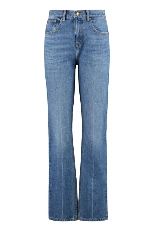 MEDIUM WAIST SLIM JEANS sold by Lord & Taylor