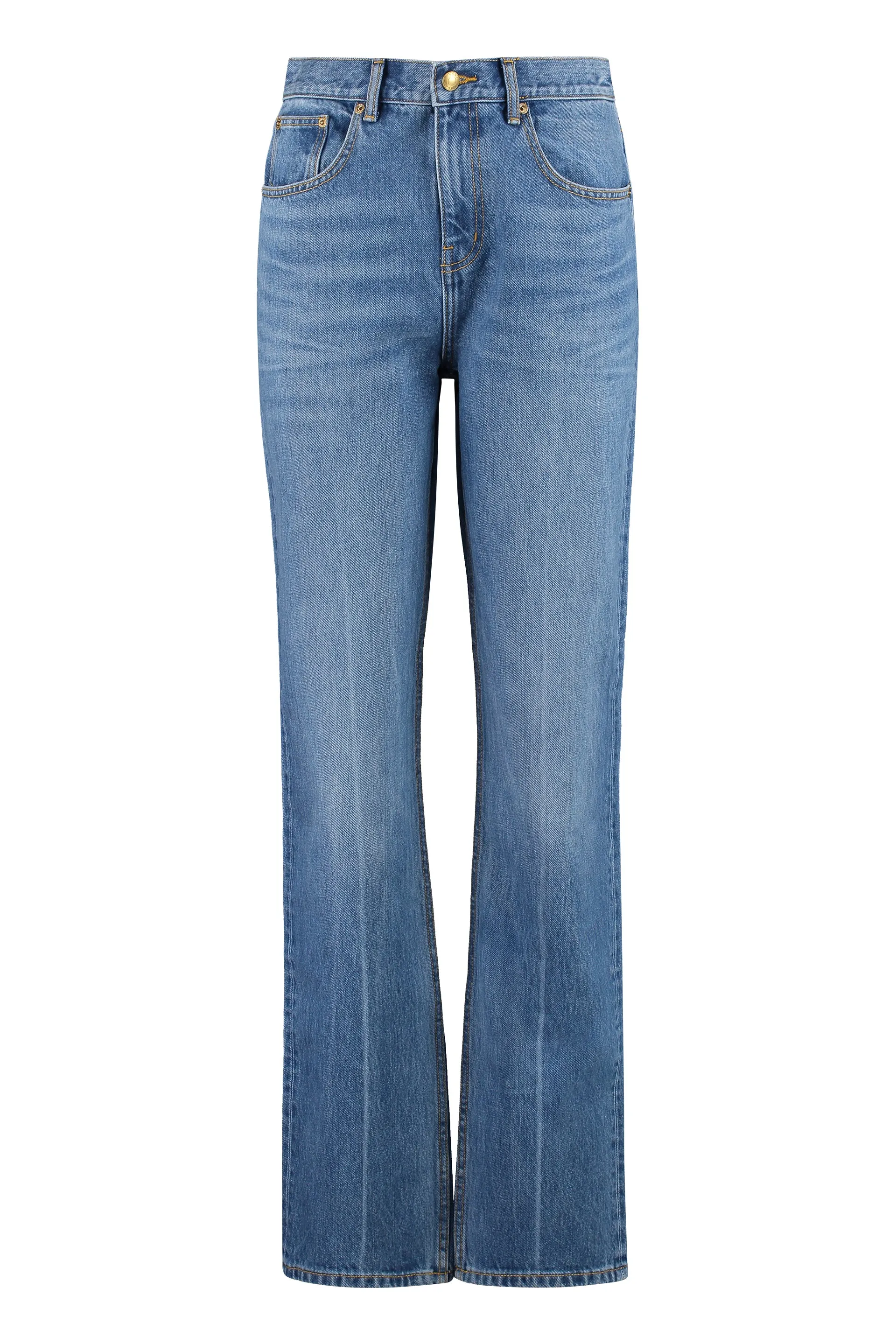 MEDIUM WAIST SLIM JEANS sold by Lord & Taylor