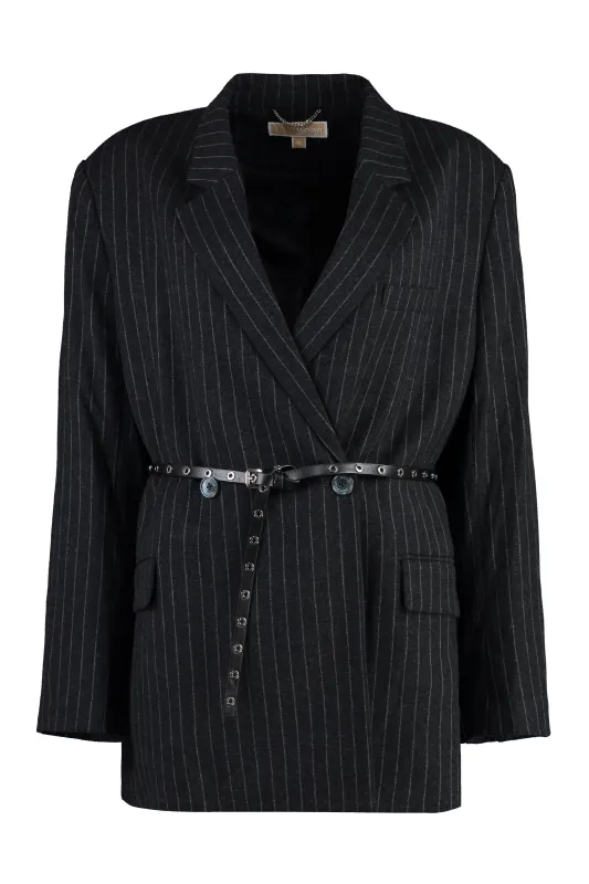 PINSTRIPE DOUBLE BREASTED BLAZER sold by Lord & Taylor
