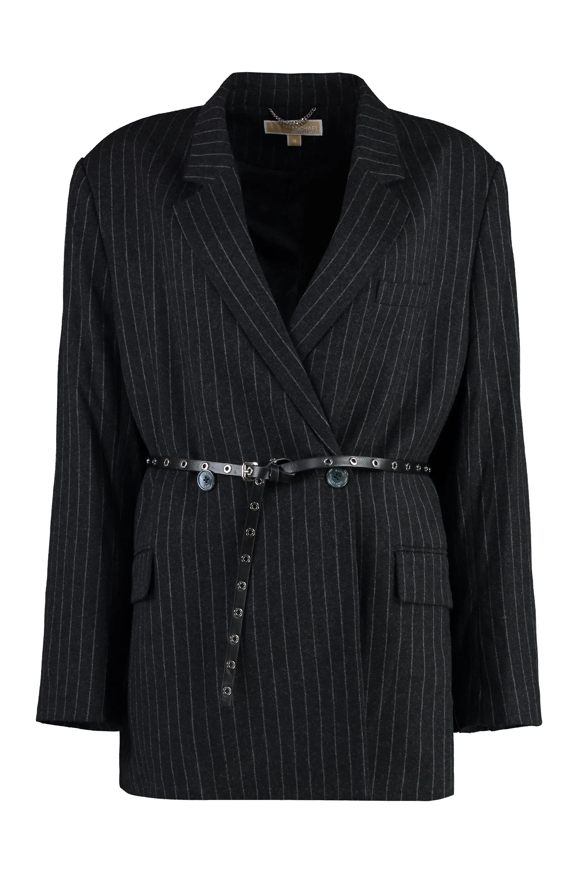 PINSTRIPE DOUBLE BREASTED BLAZER sold by Lord & Taylor