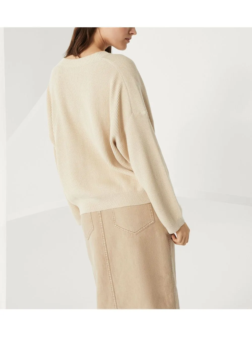 COTTON V-NECKED SWEATER sold by Lord & Taylor product image thumbnail 2