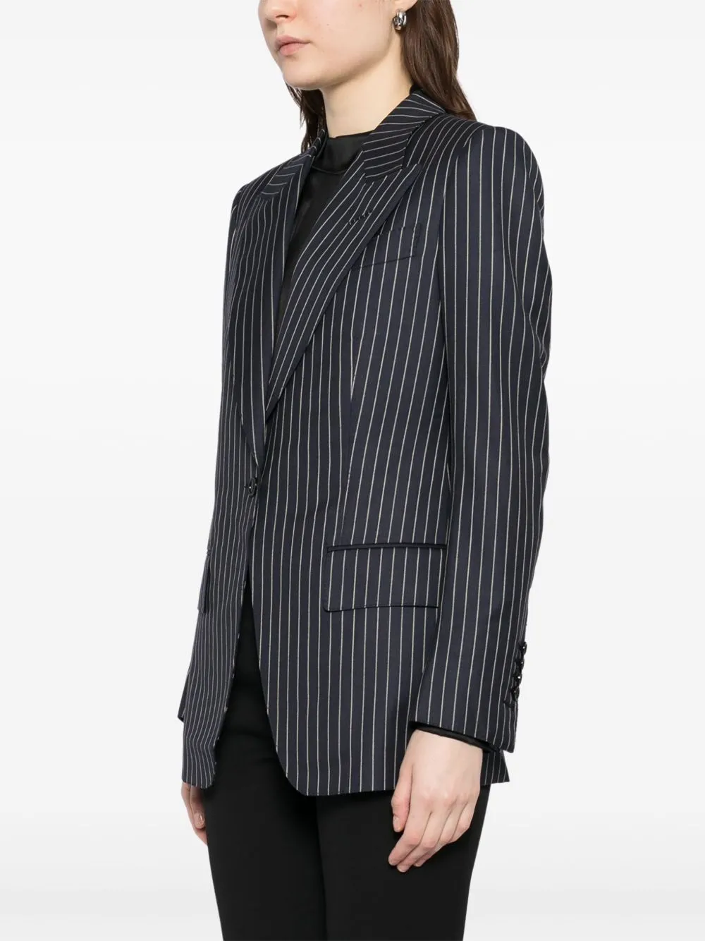 WOOL SINGLE-BREASTED BLAZER JACKET sold by Lord & Taylor product image thumbnail 4