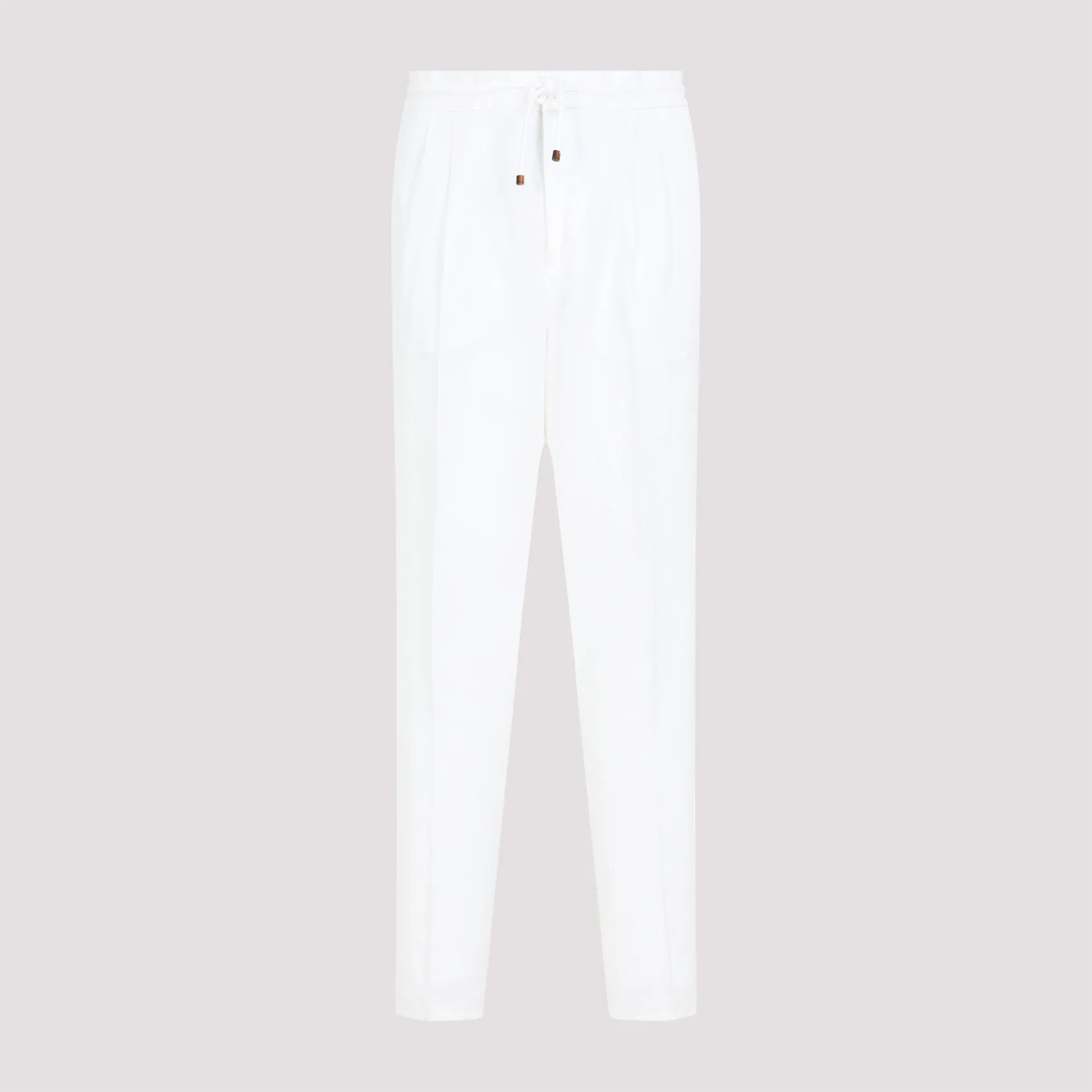 LEISURE FIT TROUSERS IN LINEN AND COTTON GABARDINE WITH DRAWSTRING AND DOUBLE DARTS sold by Lord & Taylor product image thumbnail 2