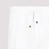 LEISURE FIT TROUSERS IN LINEN AND COTTON GABARDINE WITH DRAWSTRING AND DOUBLE DARTS sold by Lord & Taylor