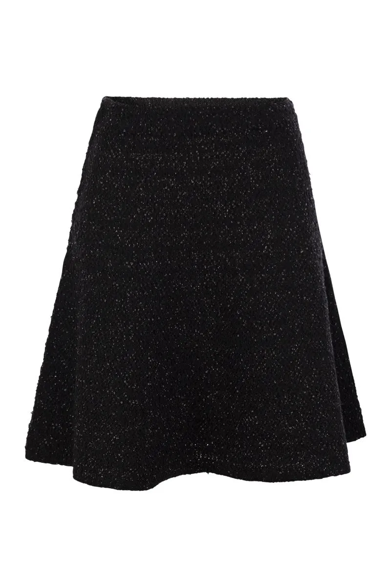 TWEED EFFECT FLARED SKIRT sold by Lord & Taylor