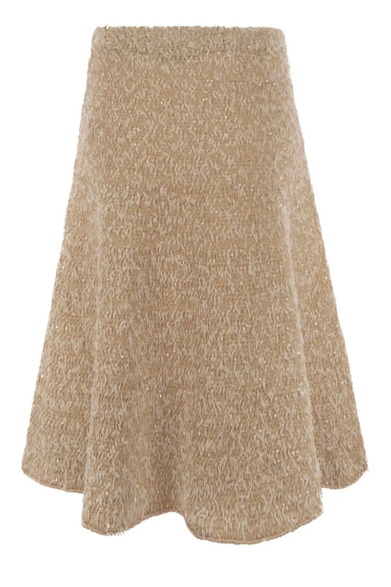 TWEED EFFECT FLARED SKIRT sold by Lord & Taylor product image thumbnail 2