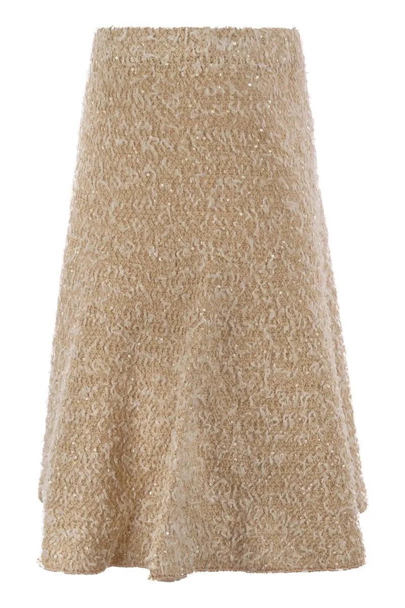 TWEED EFFECT FLARED SKIRT sold by Lord & Taylor product image thumbnail 3