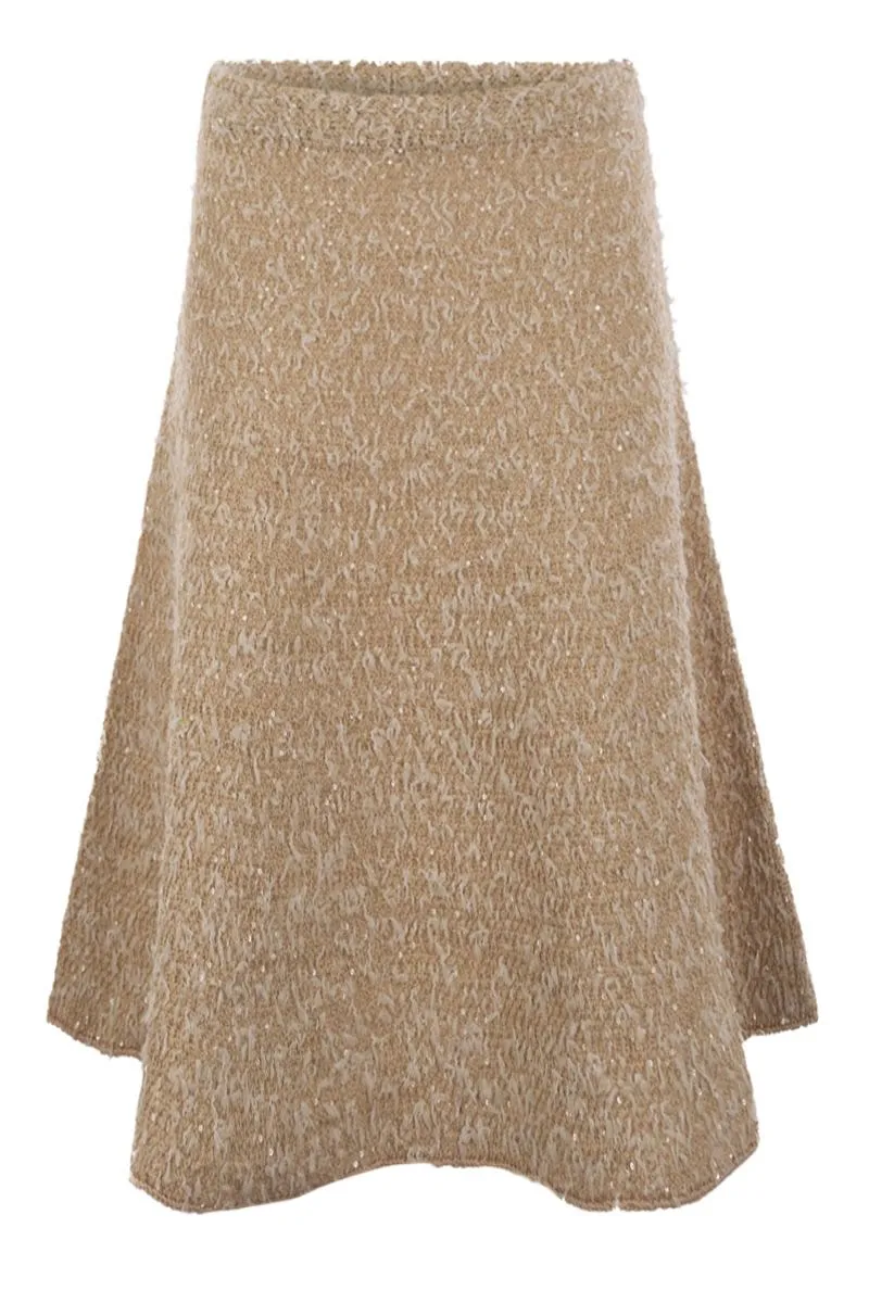 TWEED EFFECT FLARED SKIRT sold by Lord & Taylor