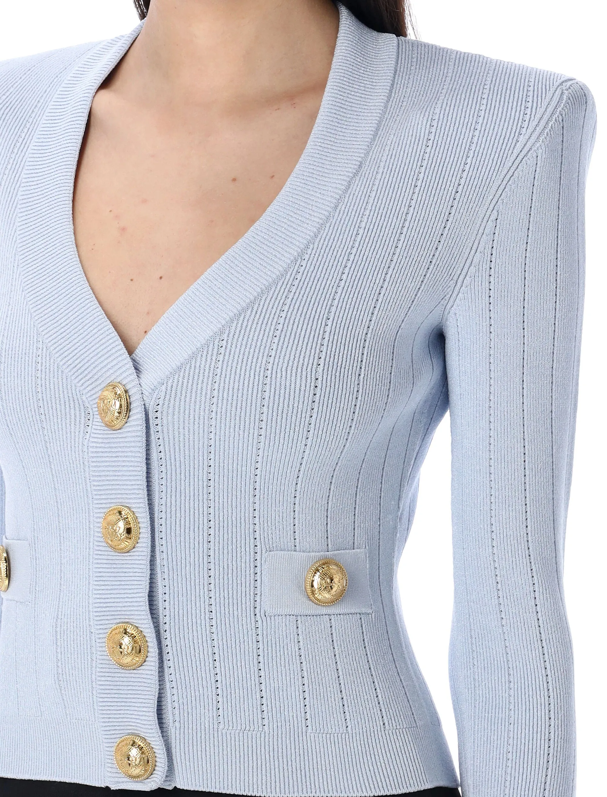 GOLD BUTTONS KNIT CARDIGAN sold by Lord & Taylor product image thumbnail 3