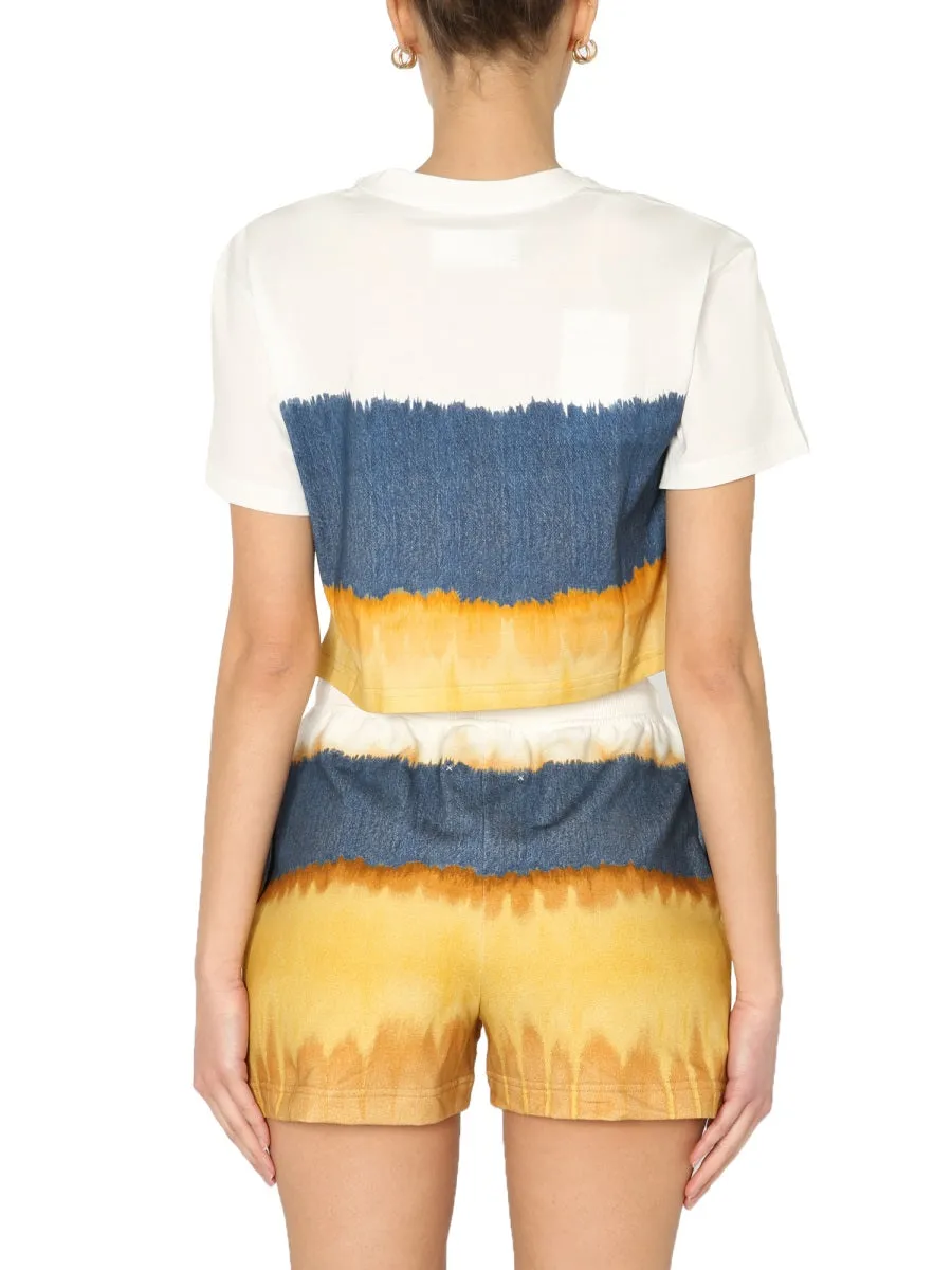 CROPPED PRINTED T-SHIRT sold by Lord & Taylor product image thumbnail 3