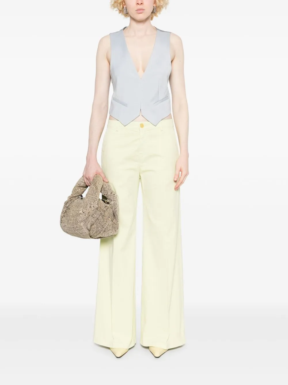 COTTON WIDE-LEG TROUSERS sold by Lord & Taylor product image thumbnail 4