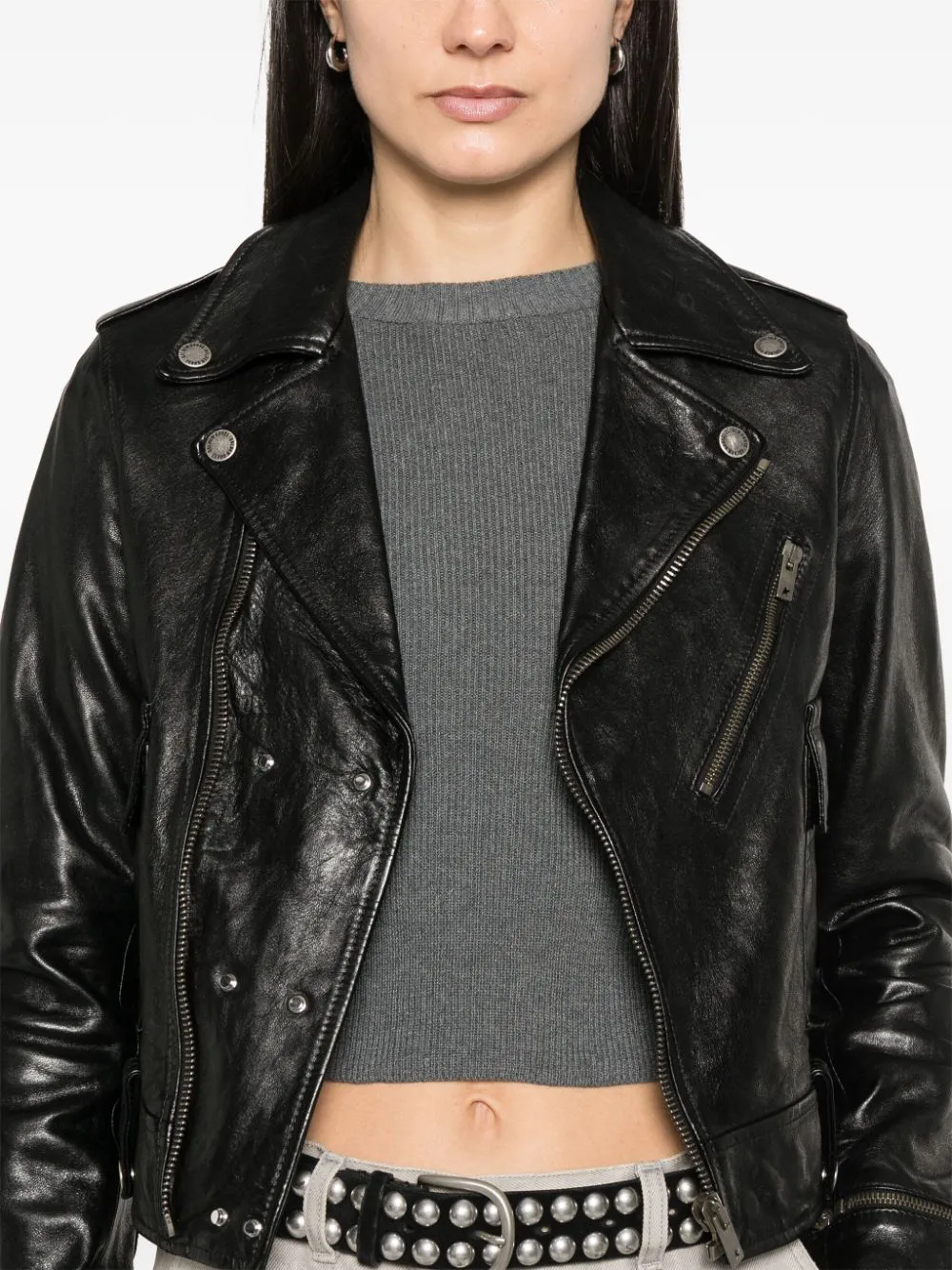 LEATHER JACKET sold by Lord & Taylor product image thumbnail 2