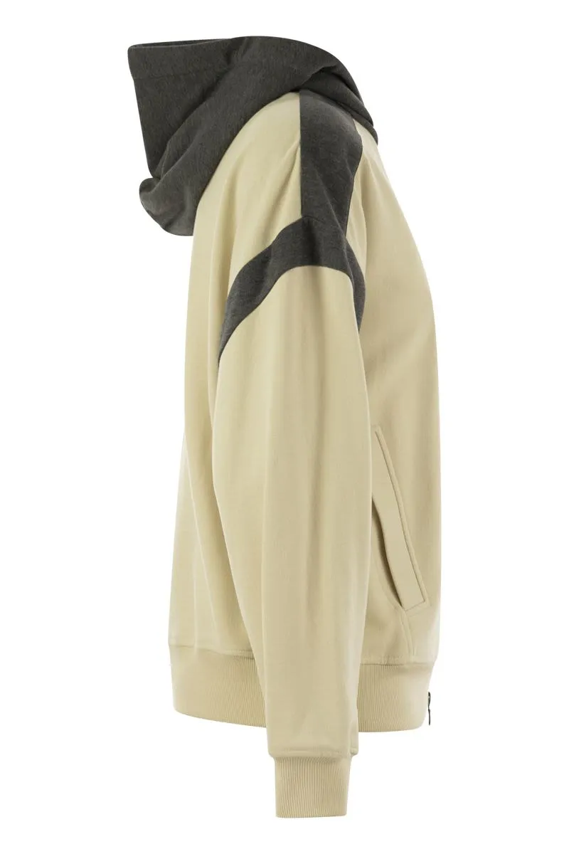 SMOOTH COTTON FLEECE TOPWEAR WITH ZIP, HOOD AND SHINY TRIM sold by Lord & Taylor product image thumbnail 3