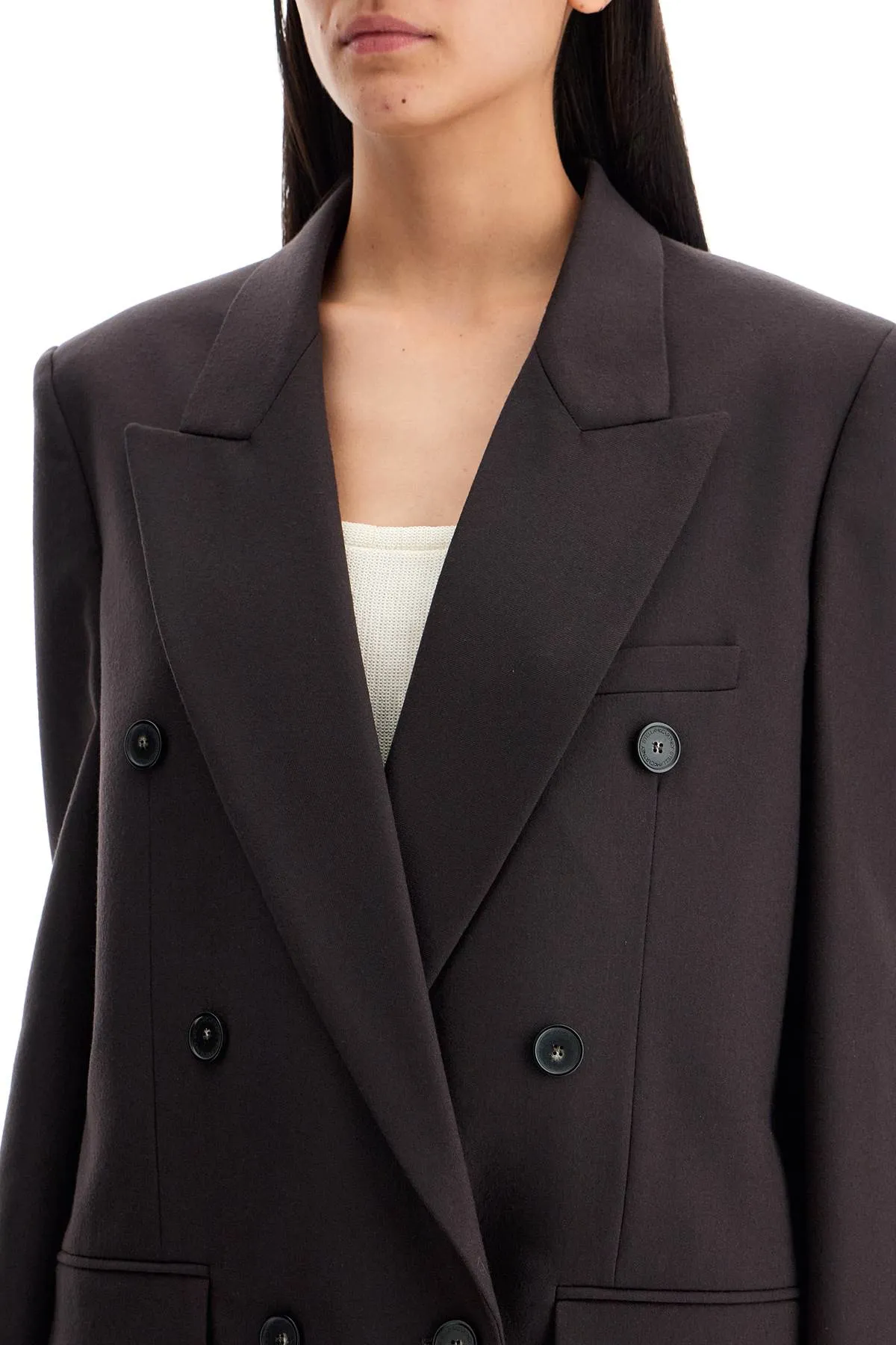 DOUBLE-BREASTED WOOL BLAZER sold by Lord & Taylor product image thumbnail 4