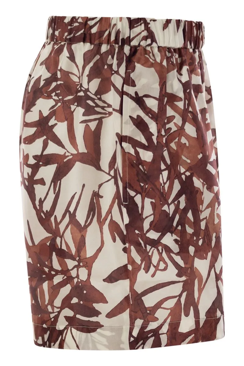 HERBARIUM PRINT SILK PONGéE SHORTS sold by Lord & Taylor product image thumbnail 3