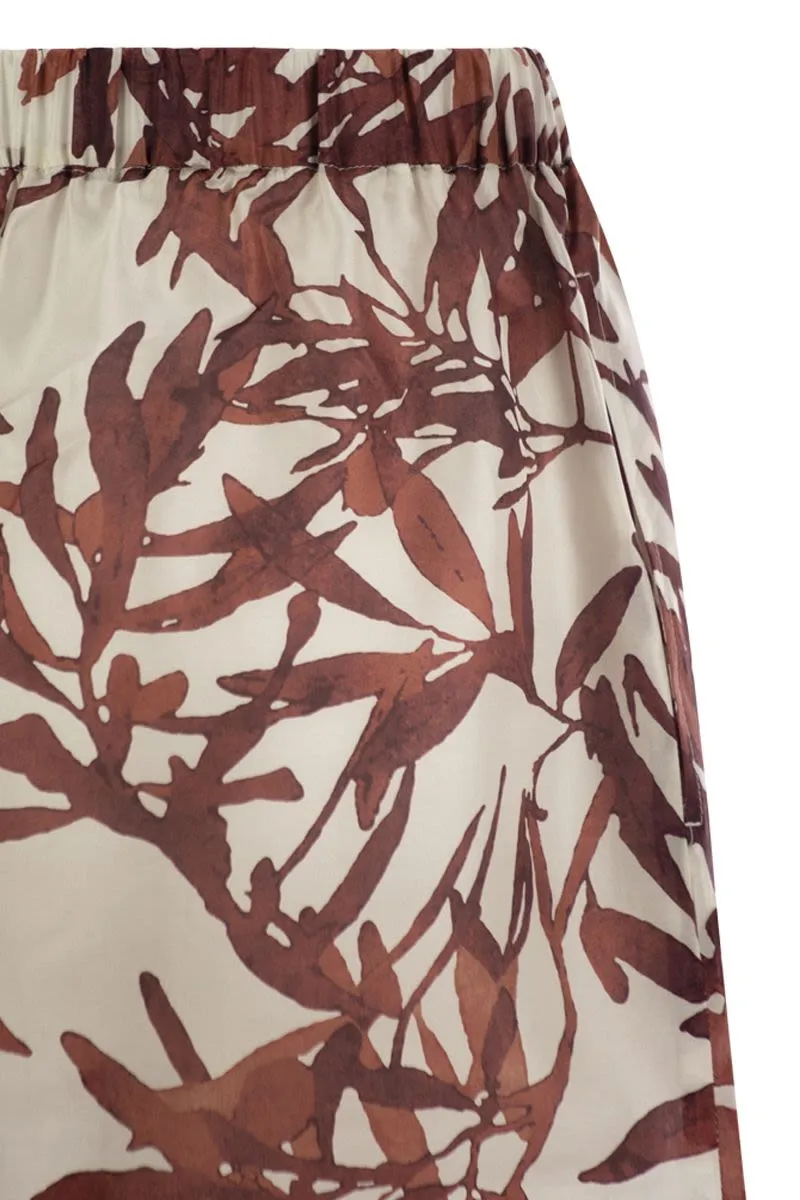 HERBARIUM PRINT SILK PONGéE SHORTS sold by Lord & Taylor product image thumbnail 4