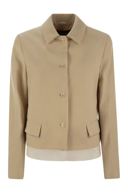 WOOL AND LINEN MAT JACKET sold by Lord & Taylor