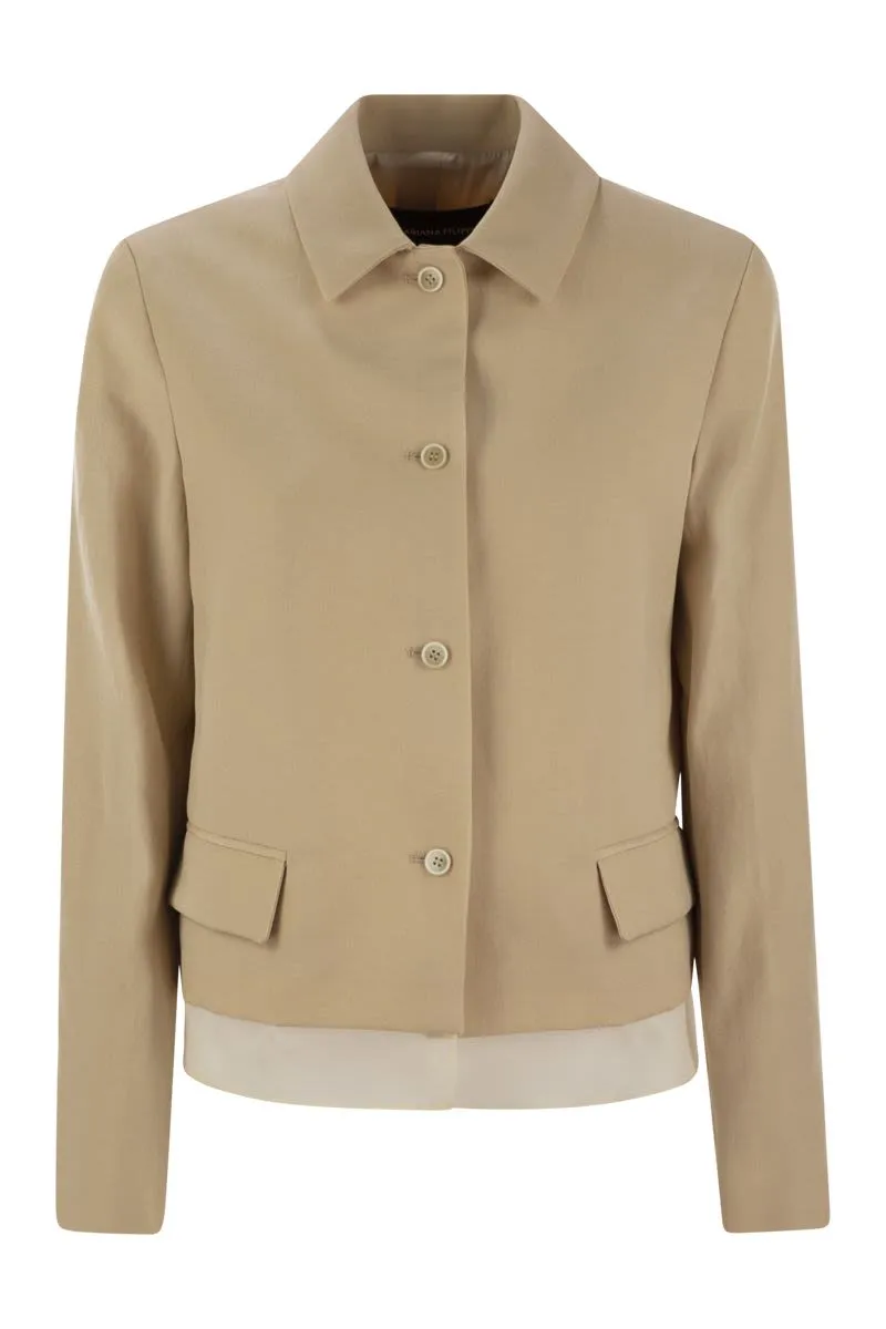 WOOL AND LINEN MAT JACKET sold by Lord & Taylor