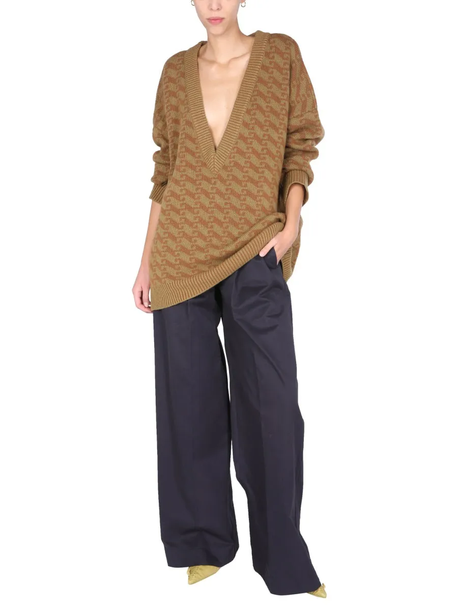 V-NECK JACQUARD SWEATER sold by Lord & Taylor product image thumbnail 2