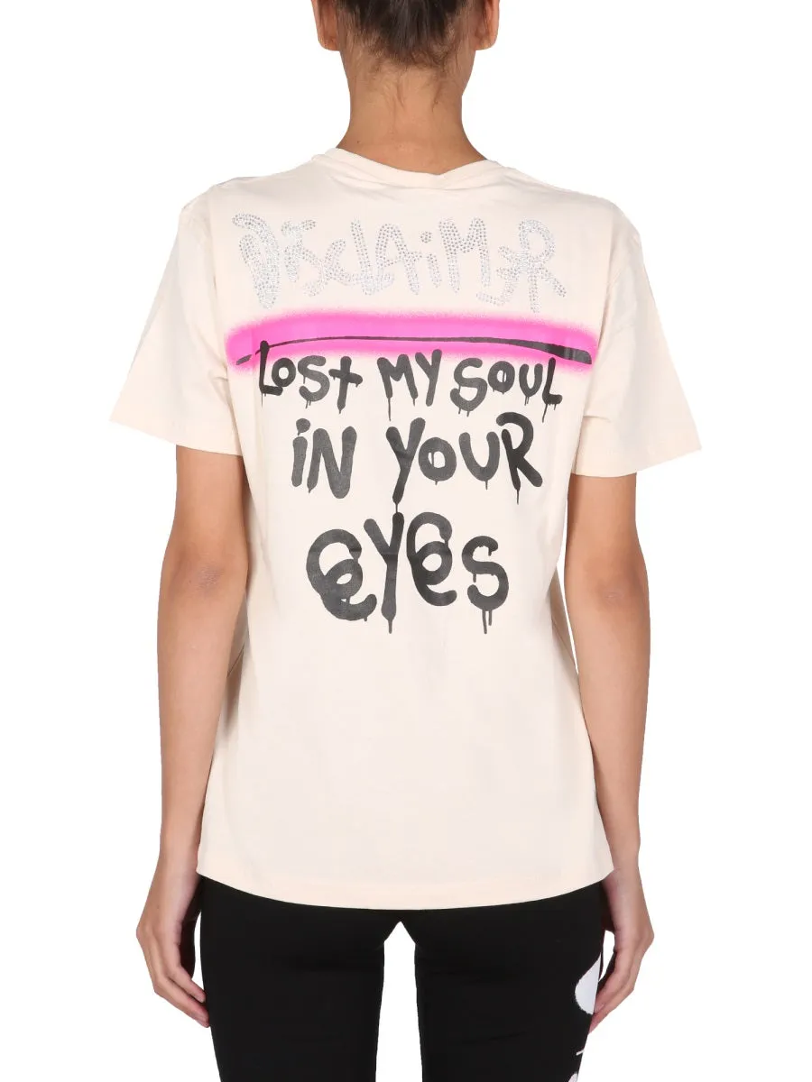 T-SHIRT WITH CRYSTAL LOGO sold by Lord & Taylor product image thumbnail 4