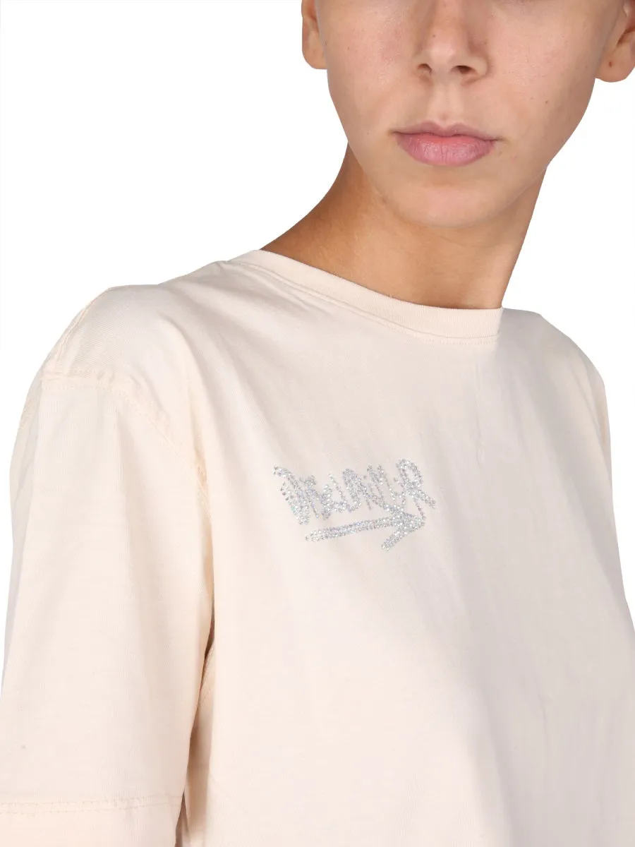 T-SHIRT WITH CRYSTAL LOGO sold by Lord & Taylor product image thumbnail 3