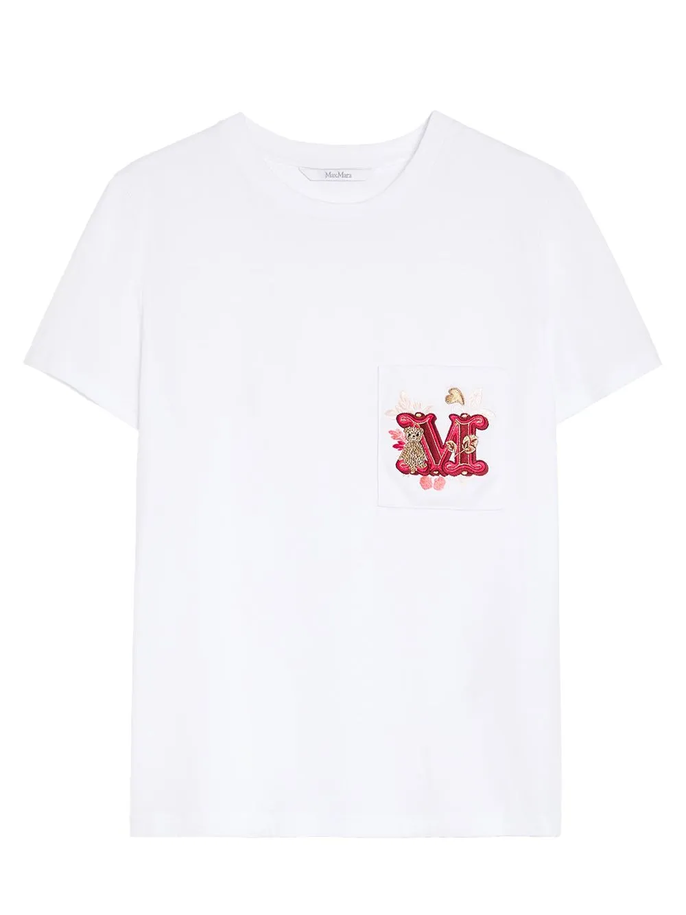 JERSEY T-SHIRT WITH EMBROIDERED POCKET sold by Lord & Taylor