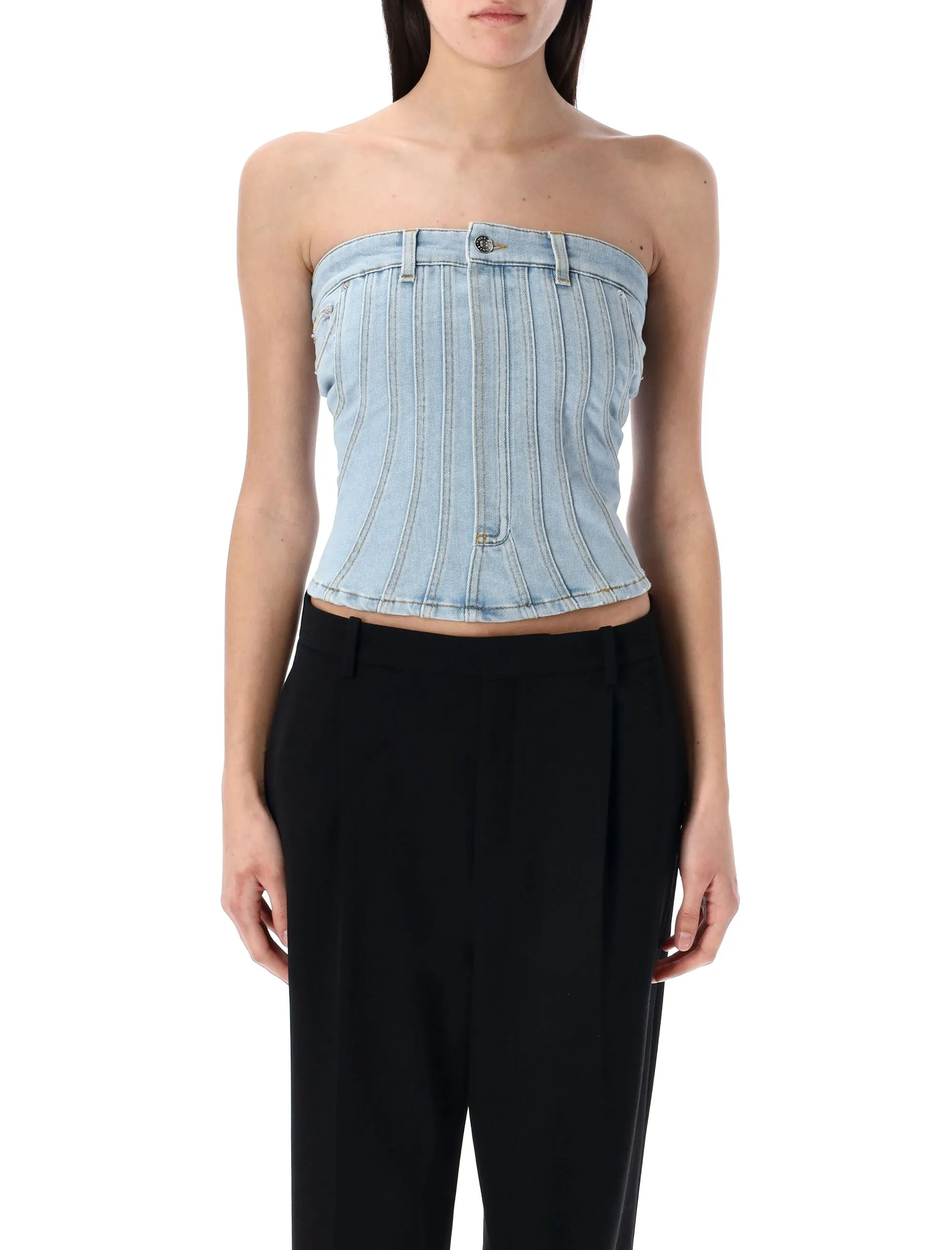 DENIM BUSTIER sold by Lord & Taylor