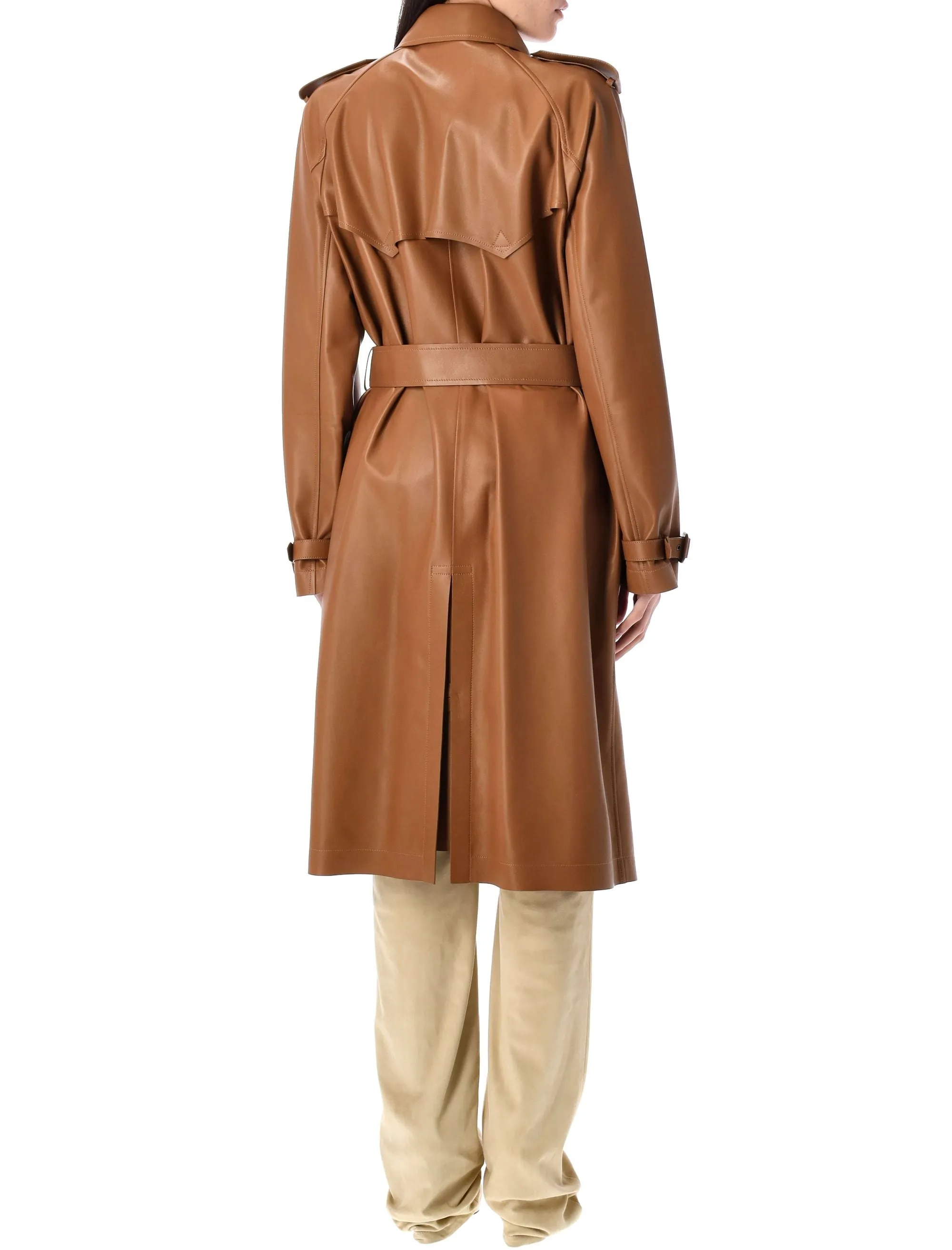 NILES LAMBSKIN TRENCH COAT sold by Lord & Taylor product image thumbnail 2