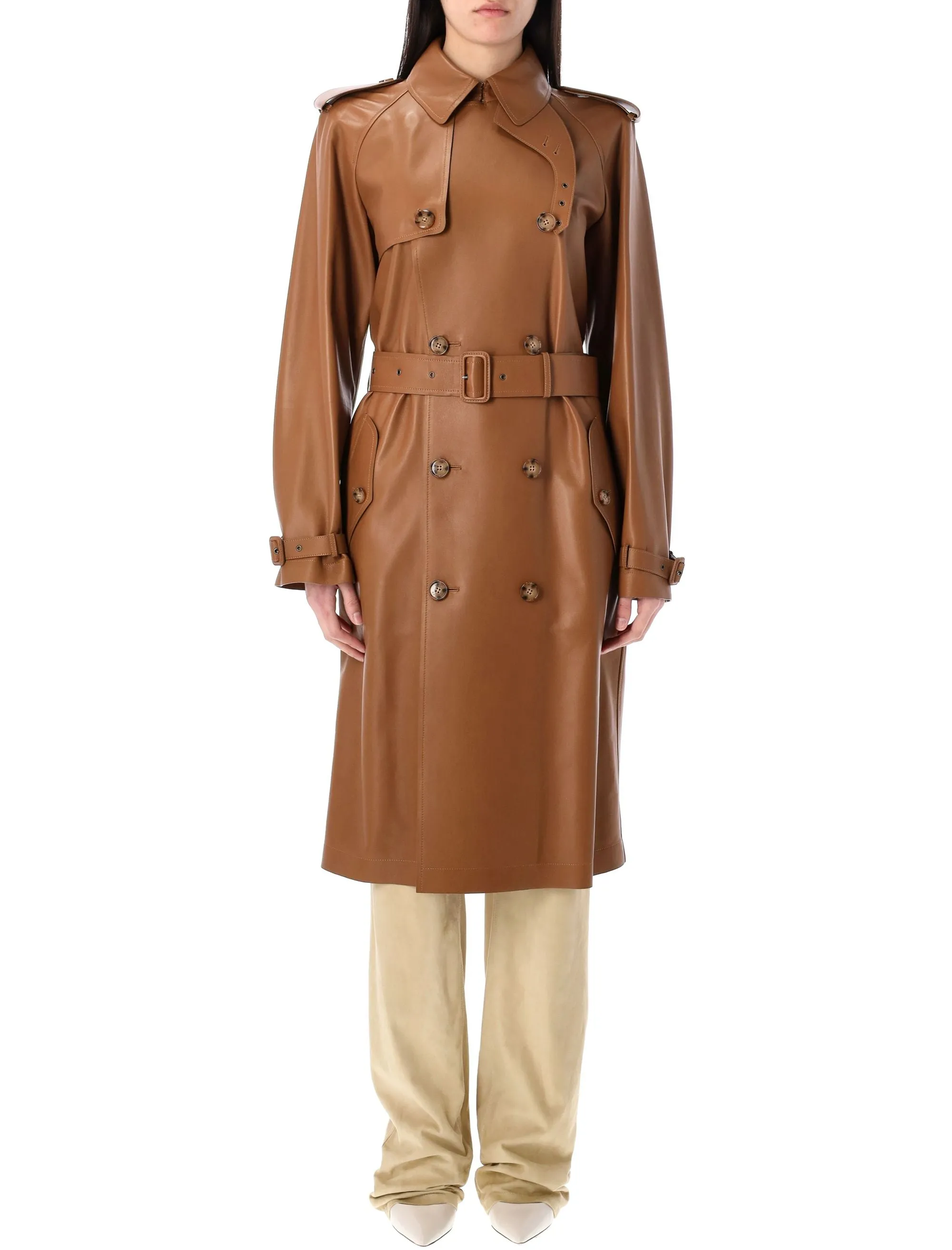 NILES LAMBSKIN TRENCH COAT sold by Lord & Taylor