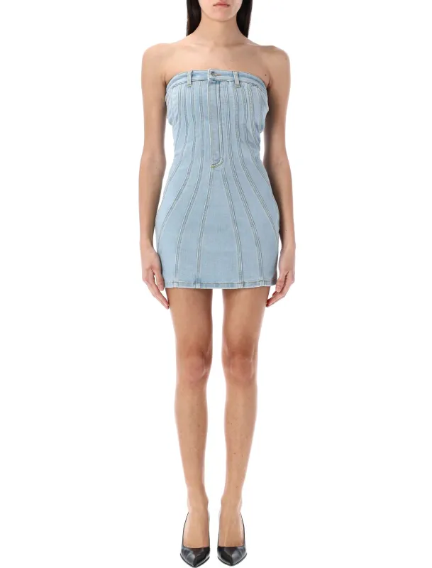 SPIRAL DENIM BUSTIER DRESS sold by Lord & Taylor